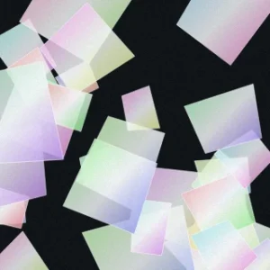 Metallic 08 Holographic Shards Black patch colour