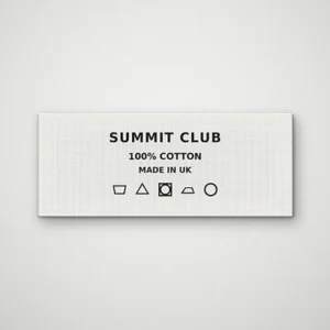 label care material woven