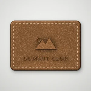 leather print embossed