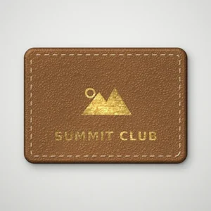leather print gold