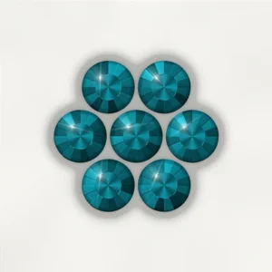 rhinestone peacock blue