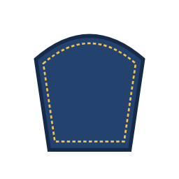 Cupcake patch shape