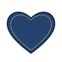 Heart patch shape