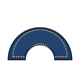 Rainbow patch shape