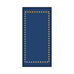 Vertical rectangle patch shape