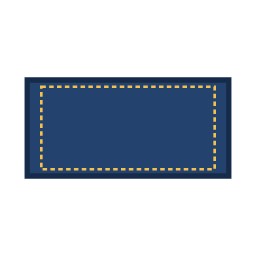 Horizontal rectangle patch shape