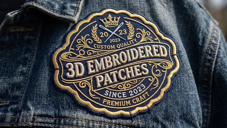custom 3d embroidered patches
