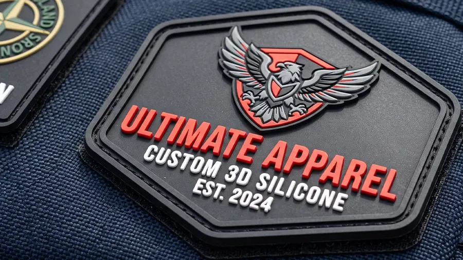 custom 3d silicone patches